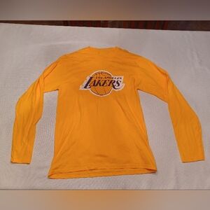 Mens LA Lakers T-Shirt MEDIUM Yellow 🆕 Los Angeles Cotton Shirt 🏀 NBA